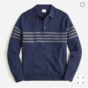 J. Crew Rugged Merino Wool Blue Sweater Size XXL